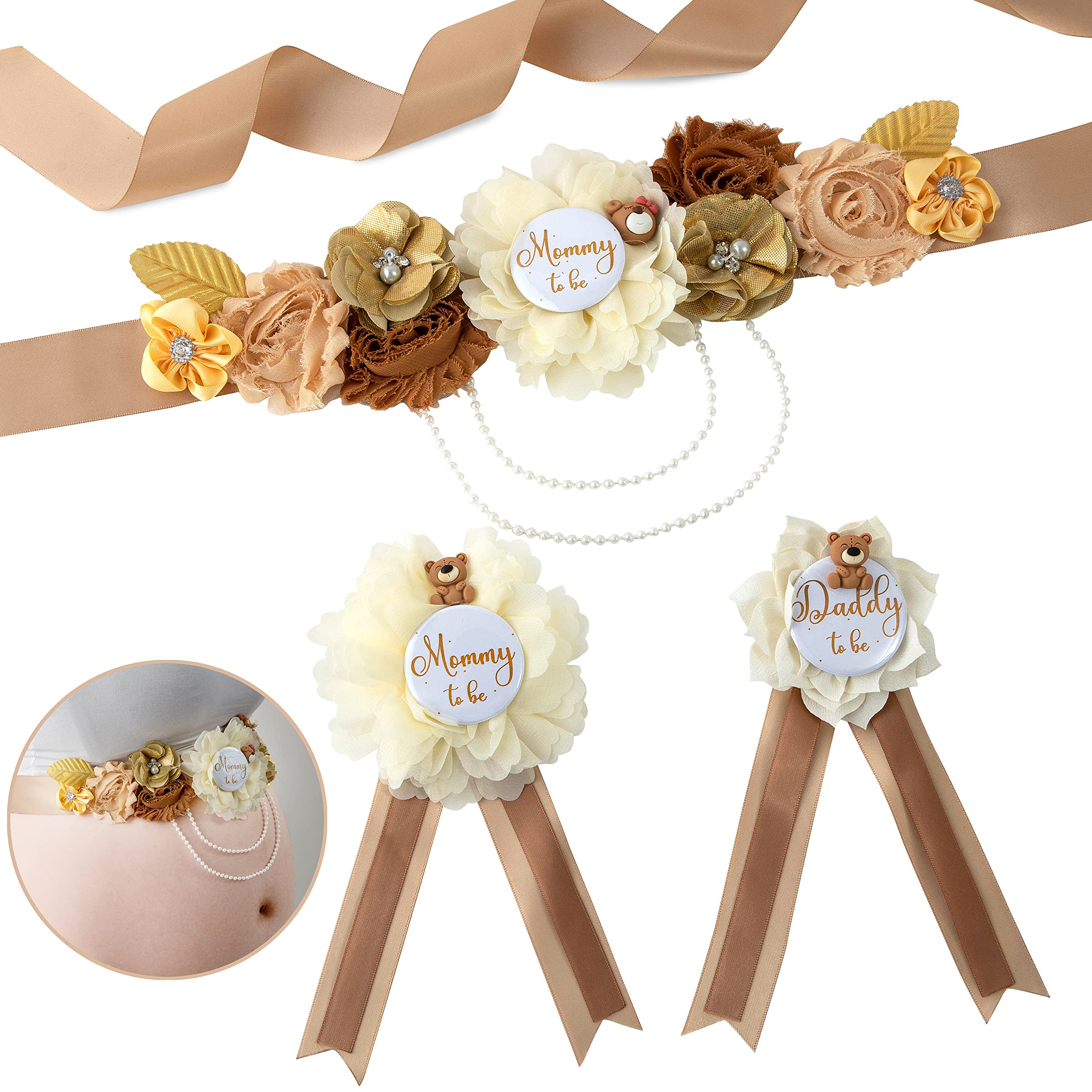 Vemonllas daddy to be corsage pin for gender reveals and keepsake moments