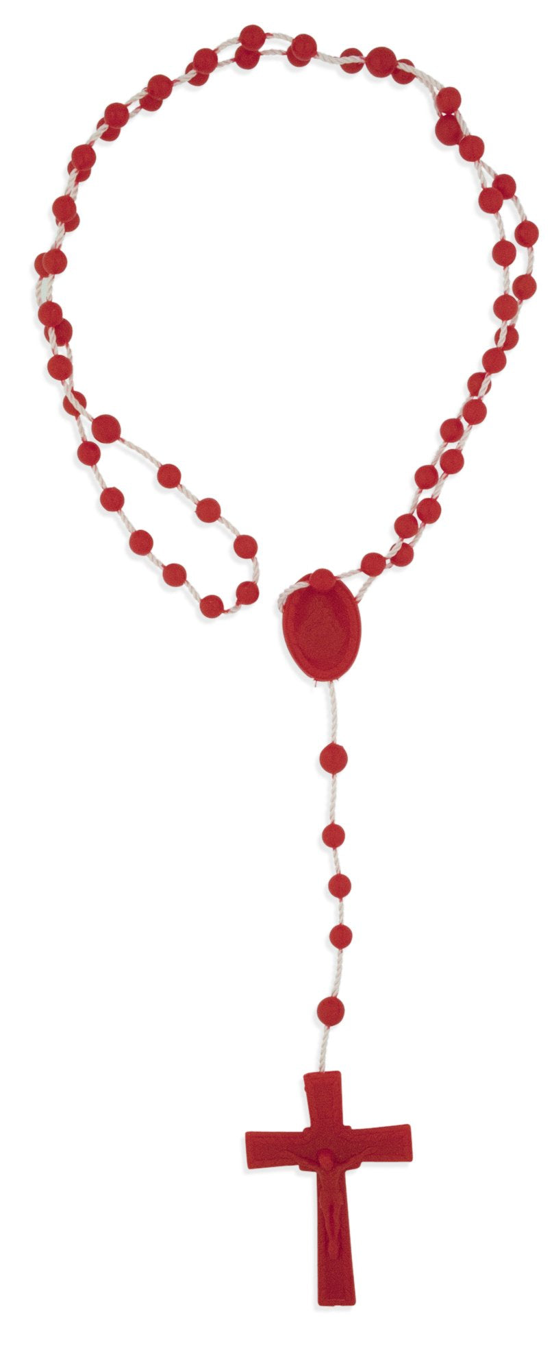 Venerare rosary with red beads, ideal for daily prayers and budget-friendly use.
