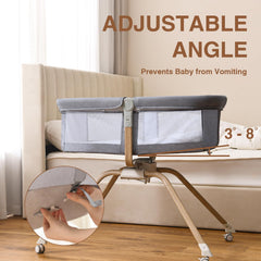 Venowu bedside crib adjustable-angle promotes comfortable positioning for restful naps