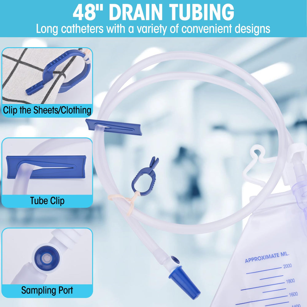 Ventro Vykor 48-inch drainage tube ready for secure connections.