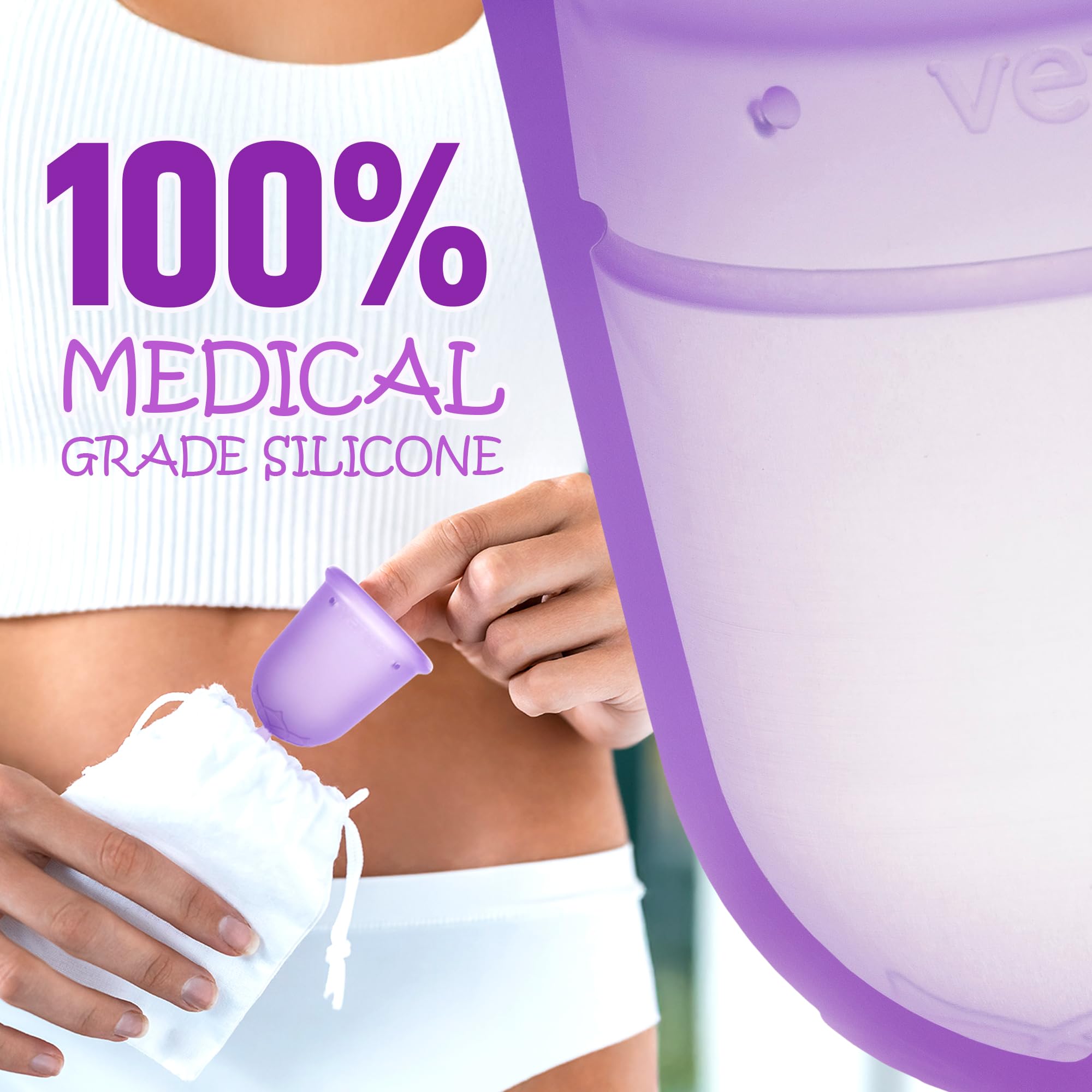 Venus Cup BPA-free and toxin-free for safe daily use.