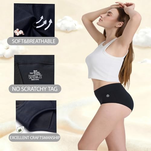 VEOPRIHGH high absorbency period panties provide reliable all day protection