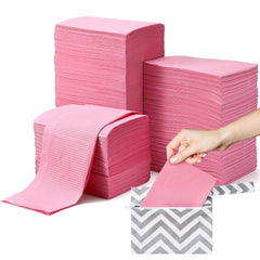 Vercraft changing pad liner in pink, 18x13 inches, keeps surfaces clean during diaper changes.