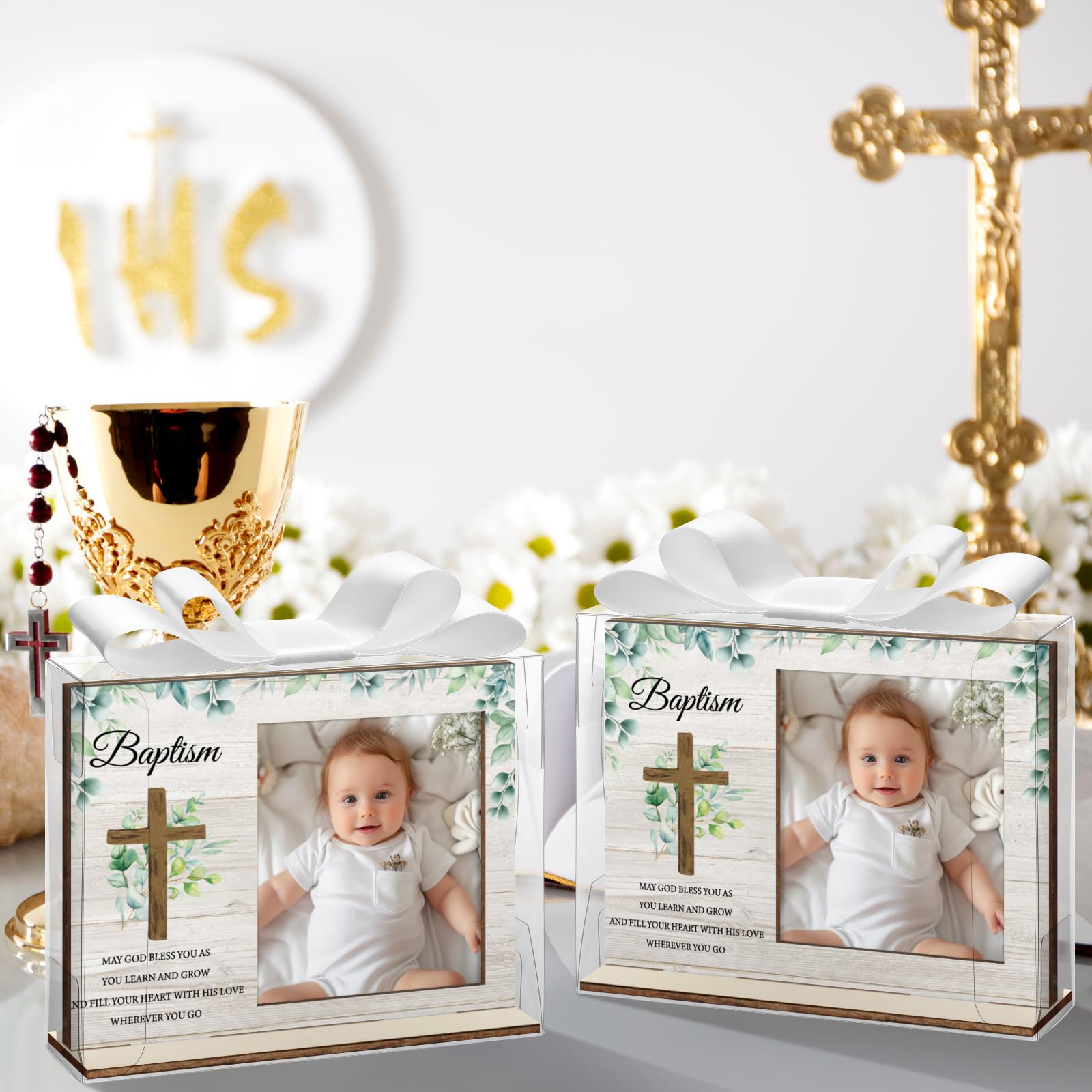 Vercraft gift packaging for baptism set enhances presentation