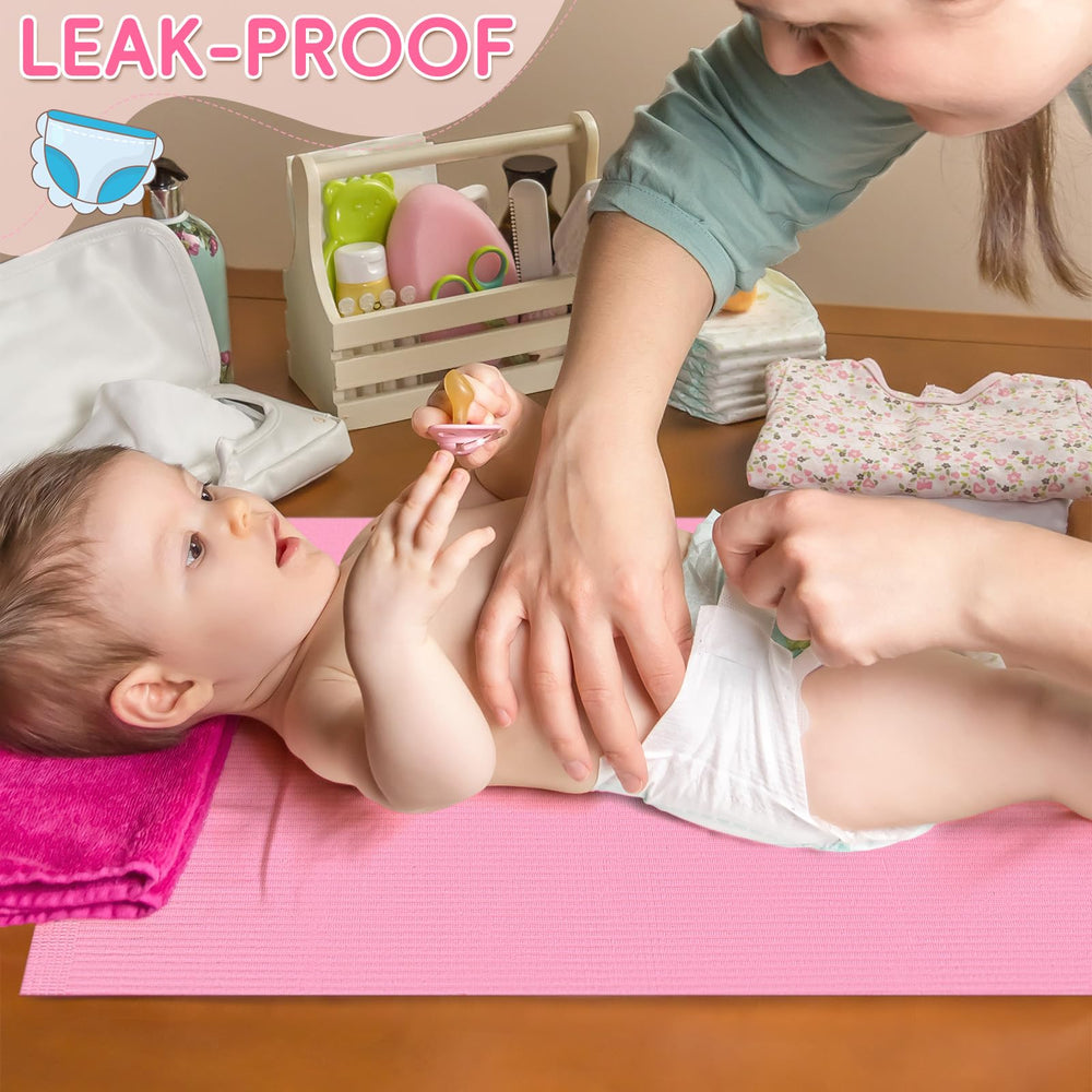 Vercraft absorbent 2-ply paper surface provides a soft changing space.