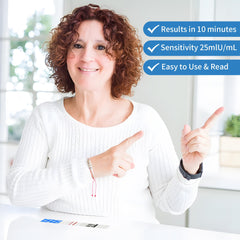 VerdeVilla menopause test result reading with guidance for interpretation