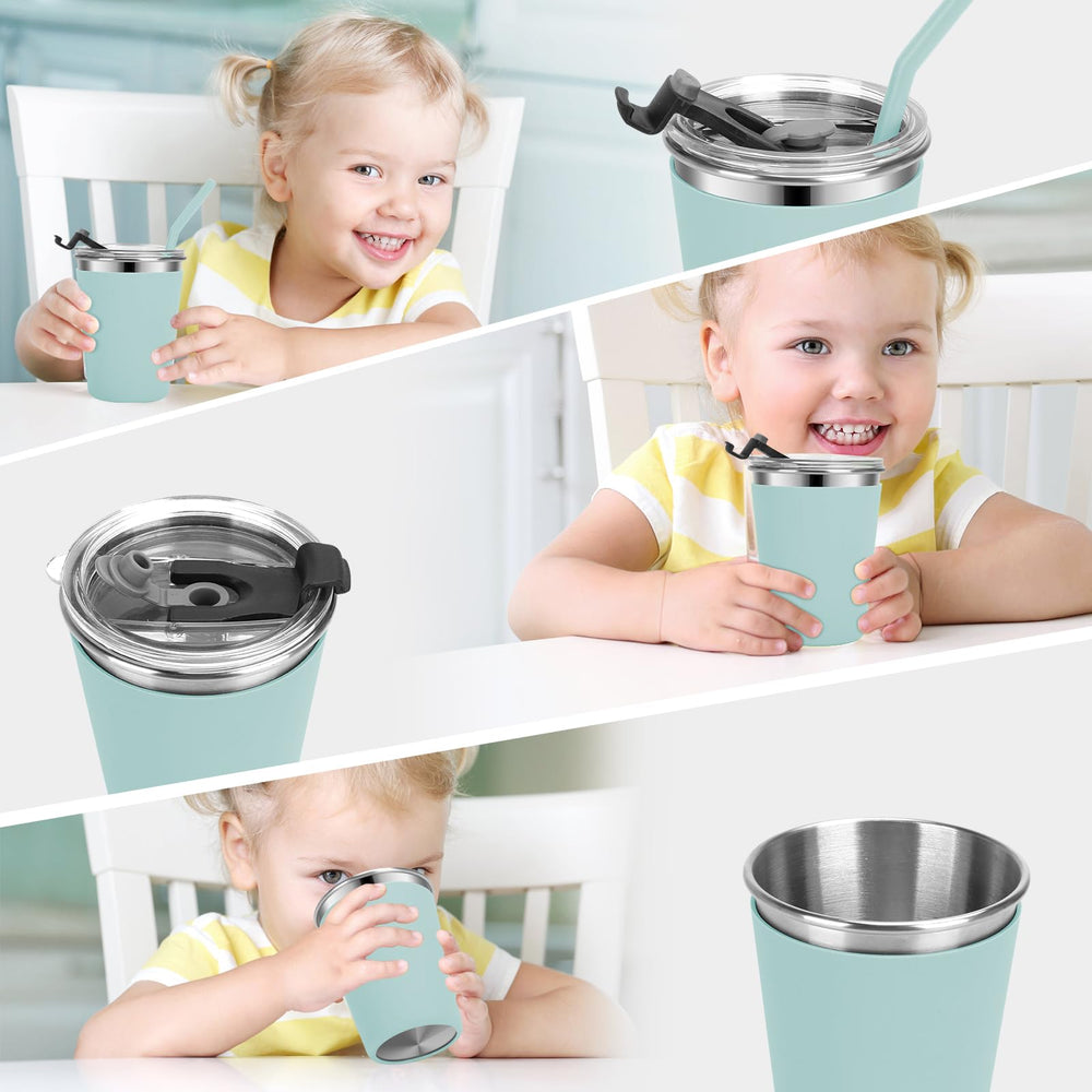 Vermida cups with colorful sleeves for easy identification