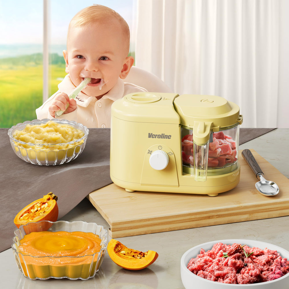 Veroline steam and grind function preserves nutrients while making fresh purees.
