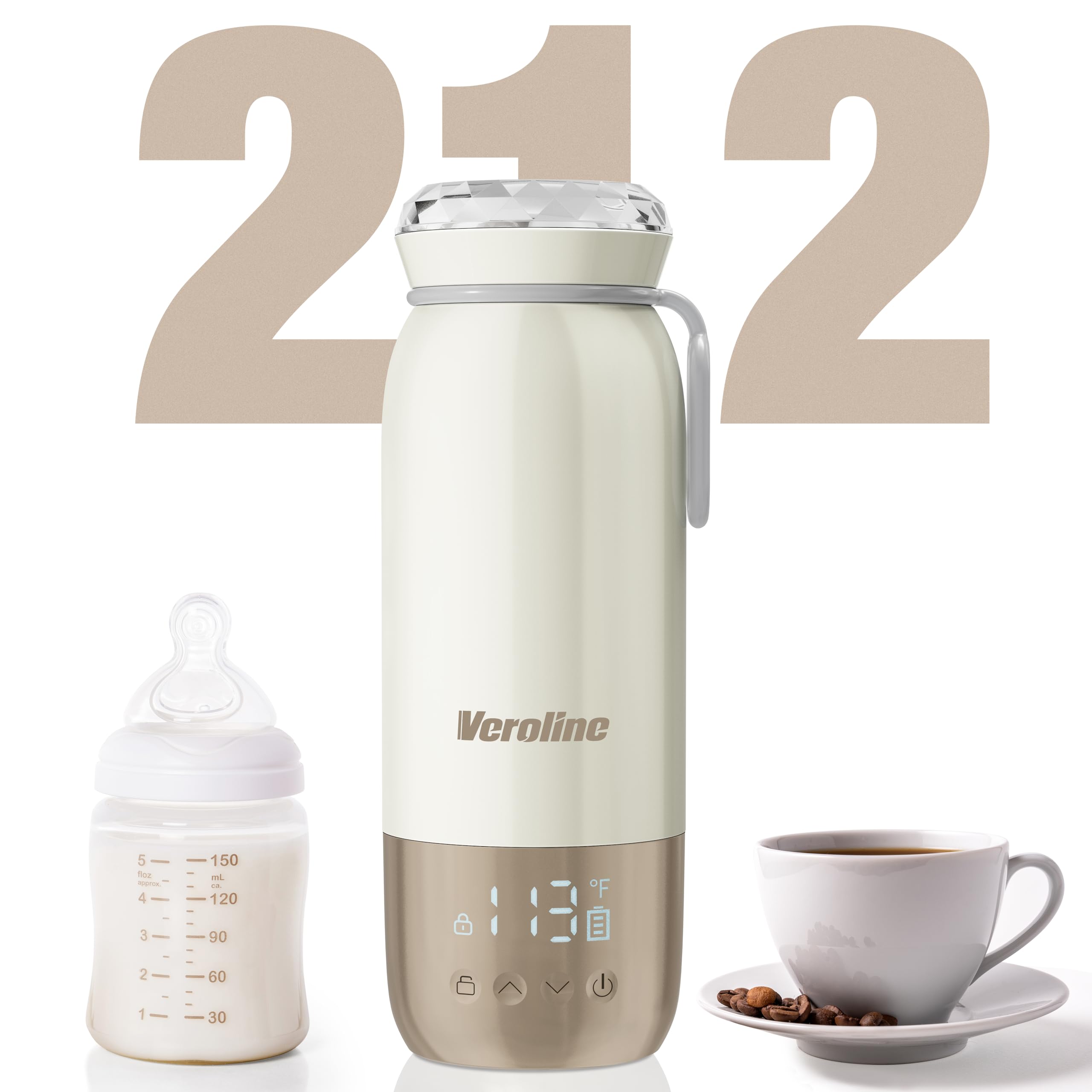Veroline bottle warmer compact housing for travel ease
