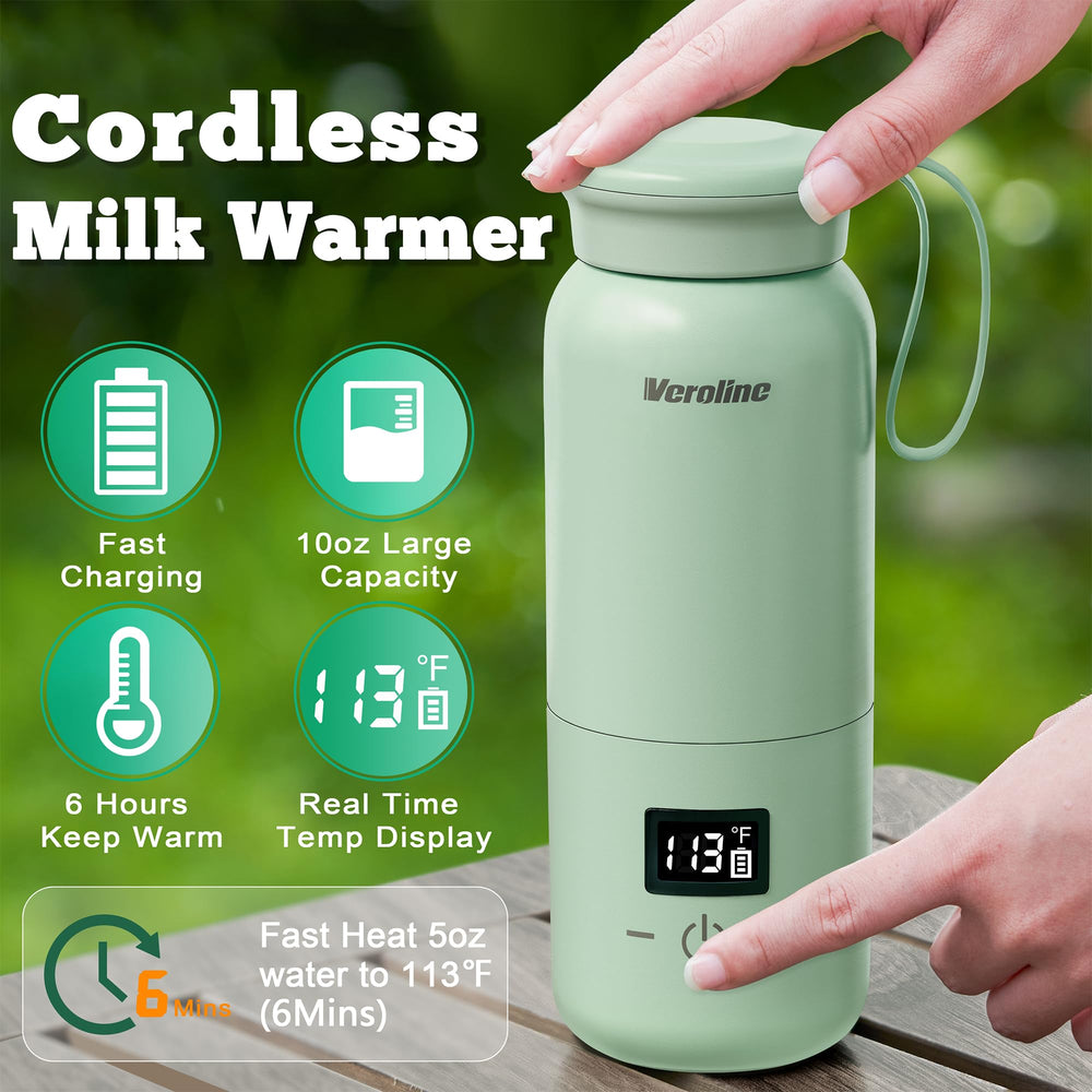 Veroline warmer's temperature control panel shows precise heat levels clearly