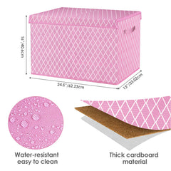 VERONLY large storage bin foldable design saves space when not in use.