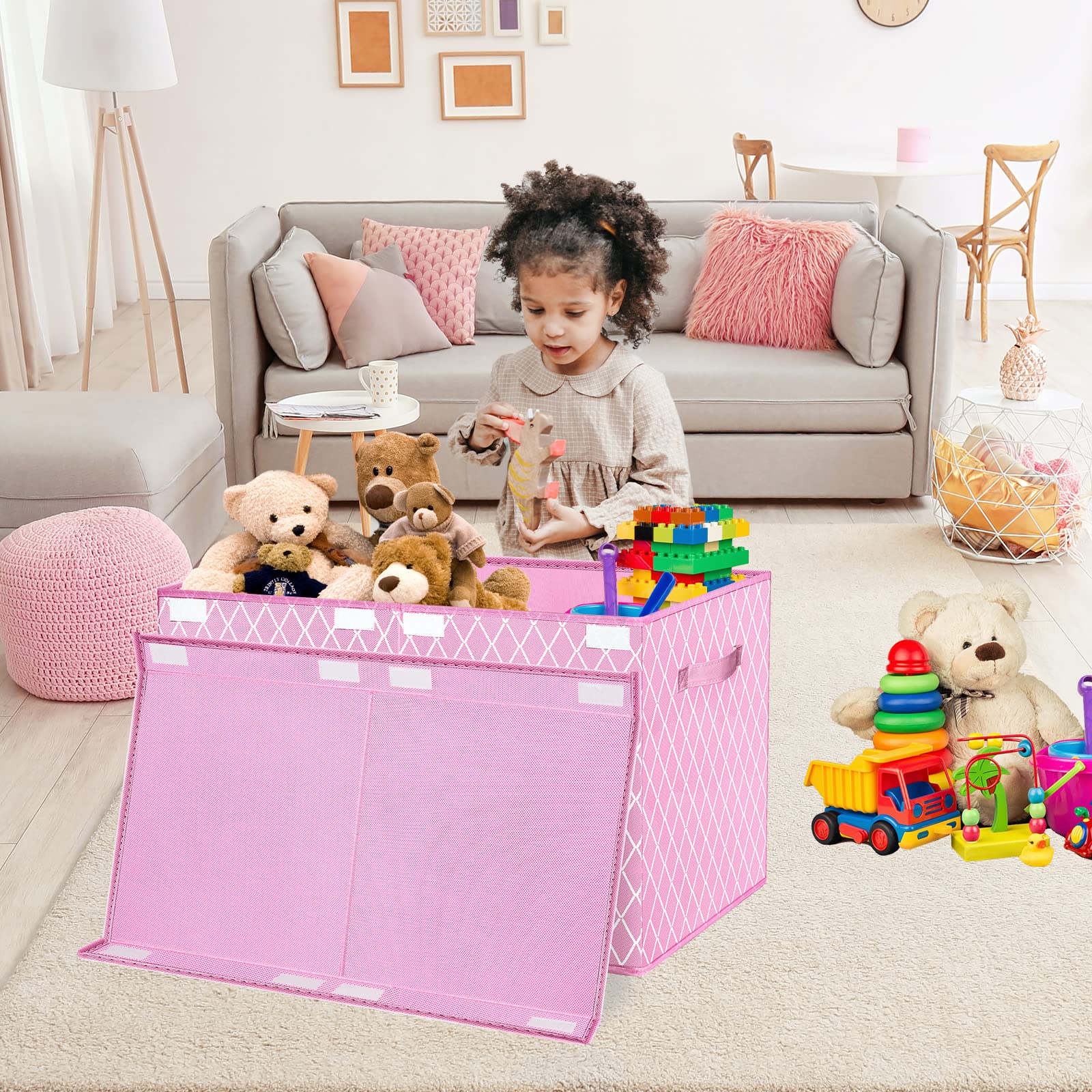 VERONLY multi-purpose storage bin helps organize clothes, blankets, and toys.