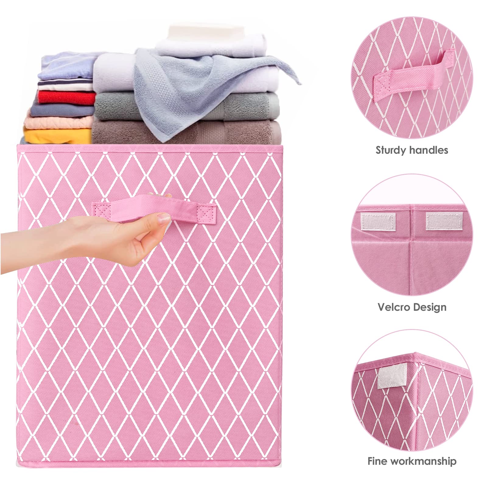 VERONLY toy box with sturdy handles for easy transport around playrooms.