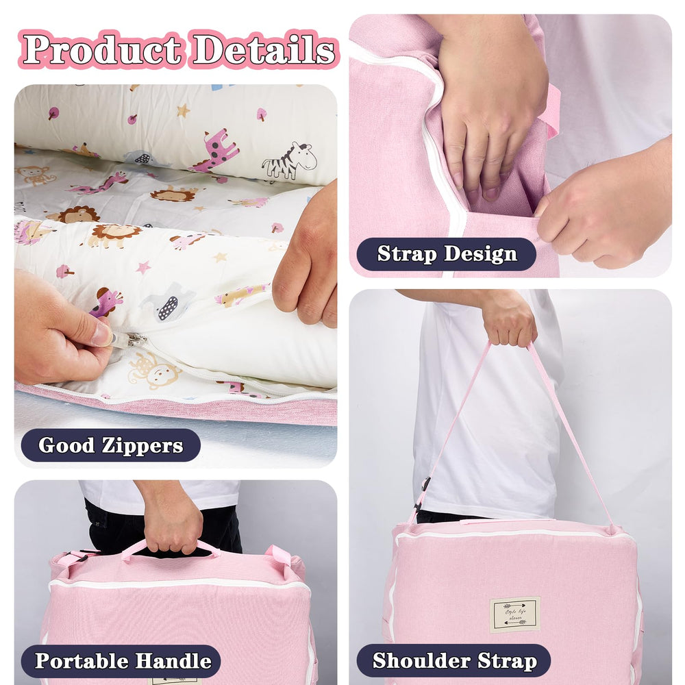 VerveBaby lounger in awake play setup highlighting tummy time.