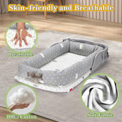 VerveBaby crown grey tummy-time play mat for supervised activity