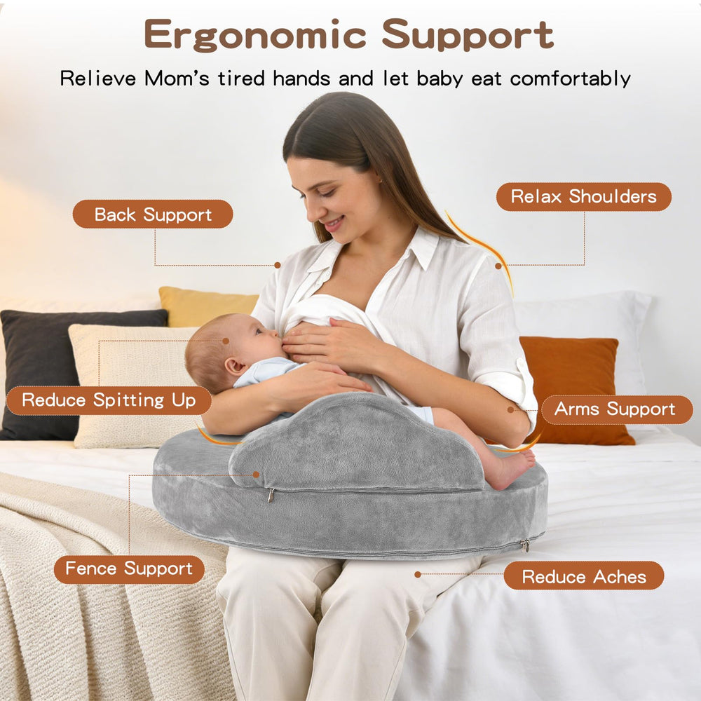 VerveBaby ergonomic waist-fit design for comfortable feeding