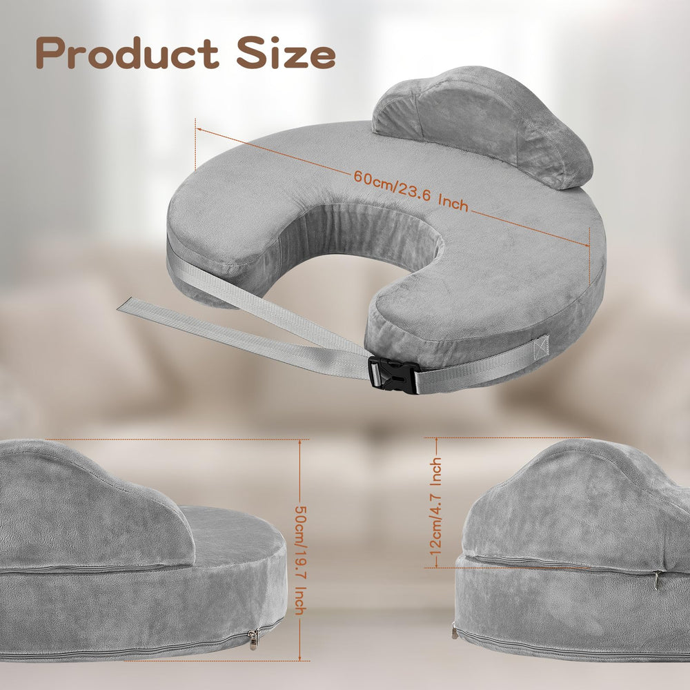 VerveBaby pillow converts to lumbar support or cozy throw