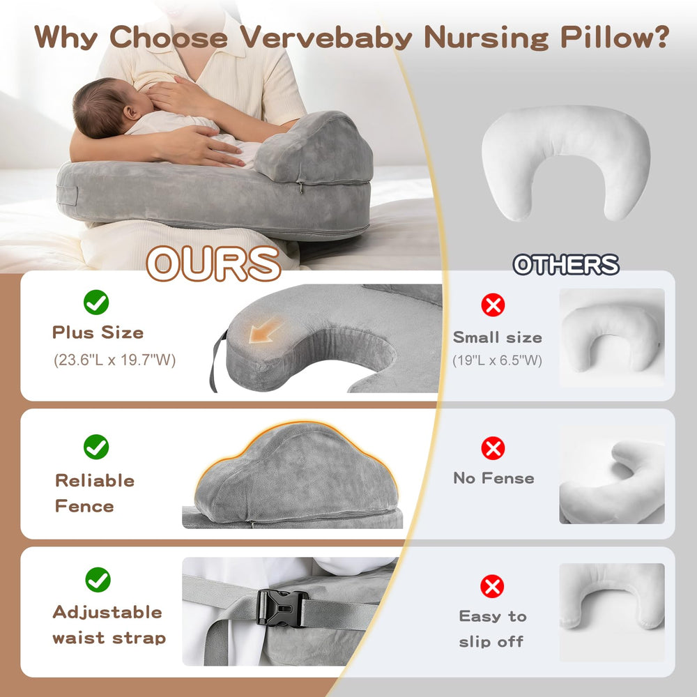 VerveBaby slow-rebound foam core provides gentle support