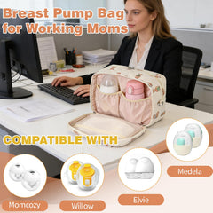 VerveBaby bag in cotton with padding protects pumps from bumps.