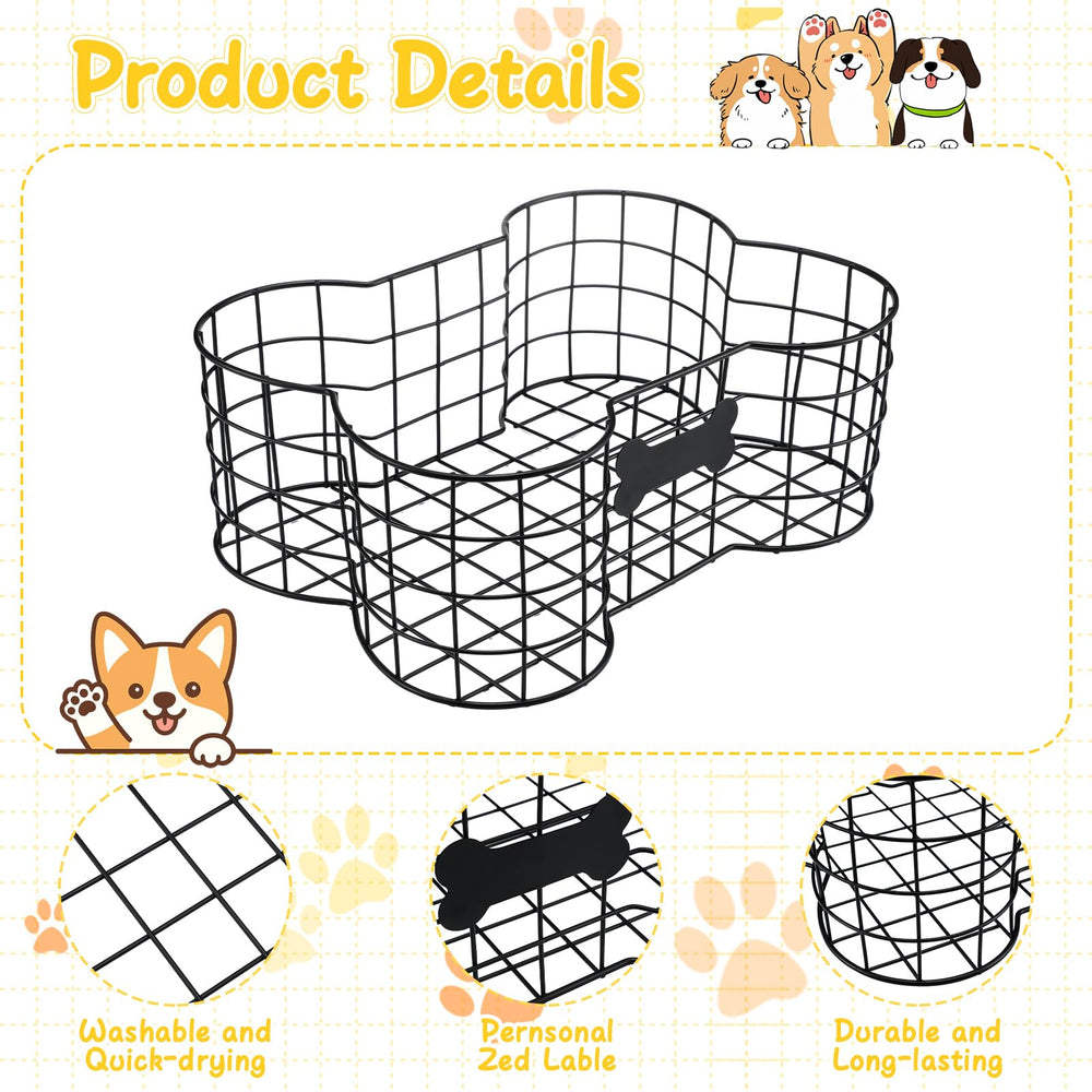 Vesici metal dog toy storage bin with chew-resistant design for daily use.