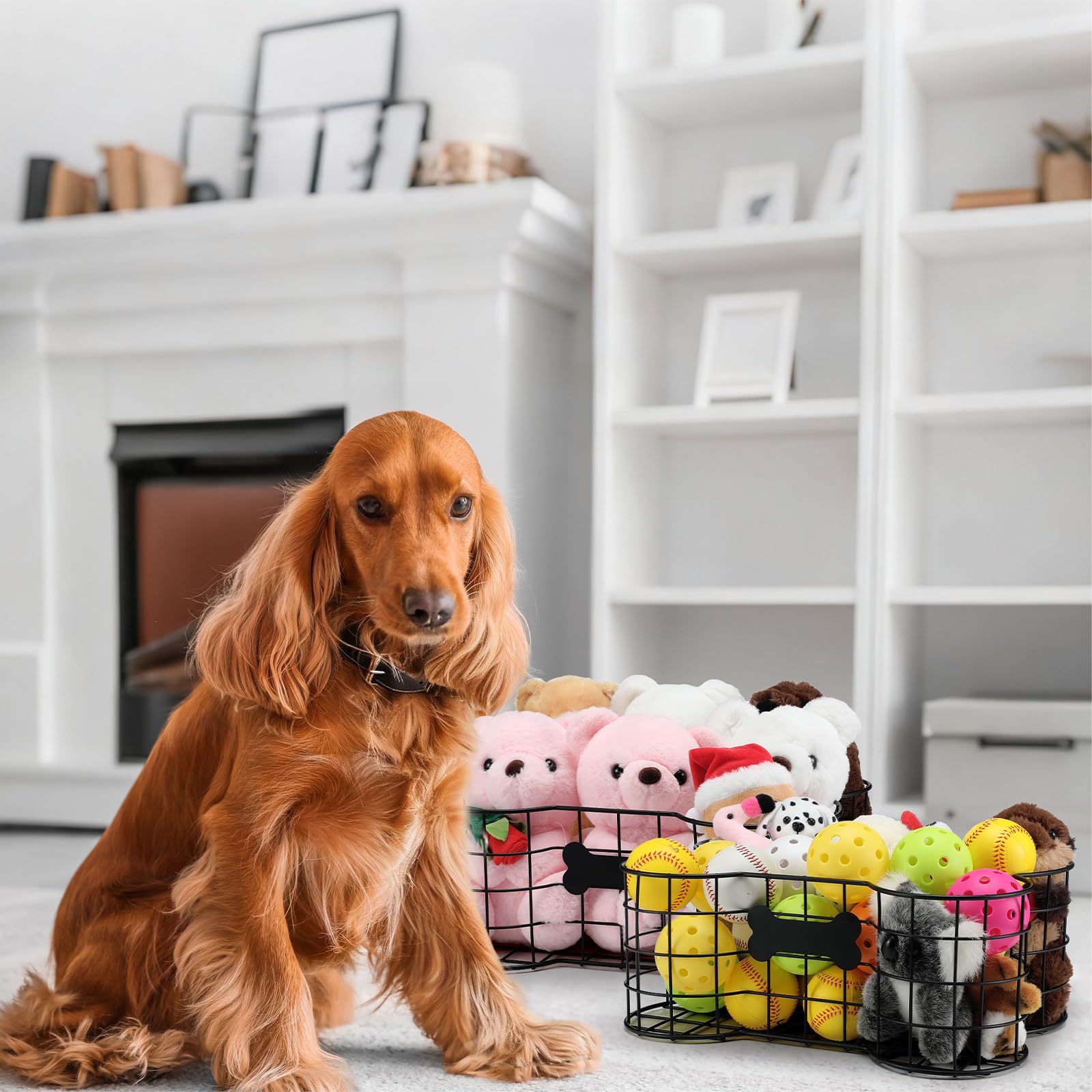 Vesici spacious organizer with low borders for easy toy access.