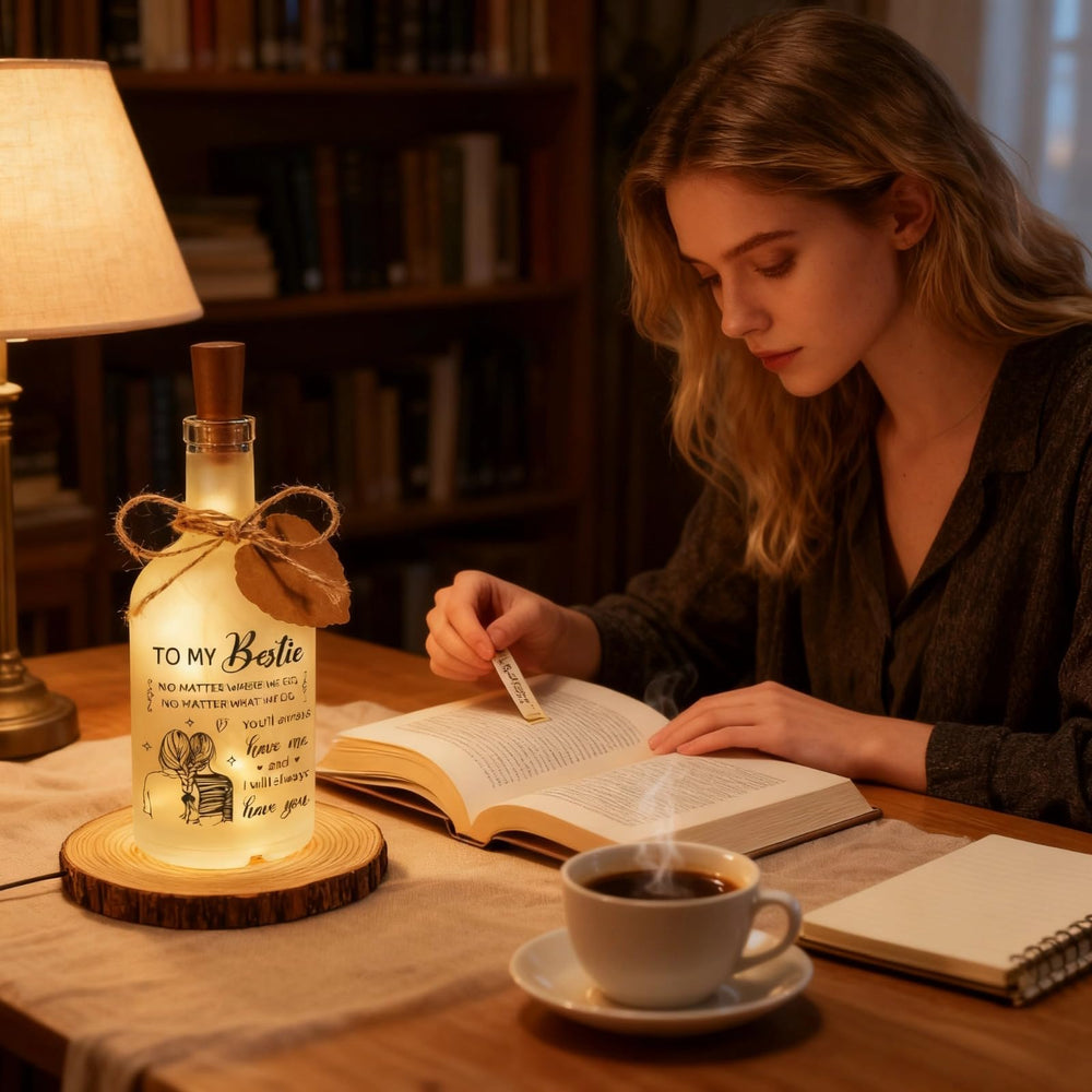 Vetbuosa bottle light LED switch allows easy brightness control.