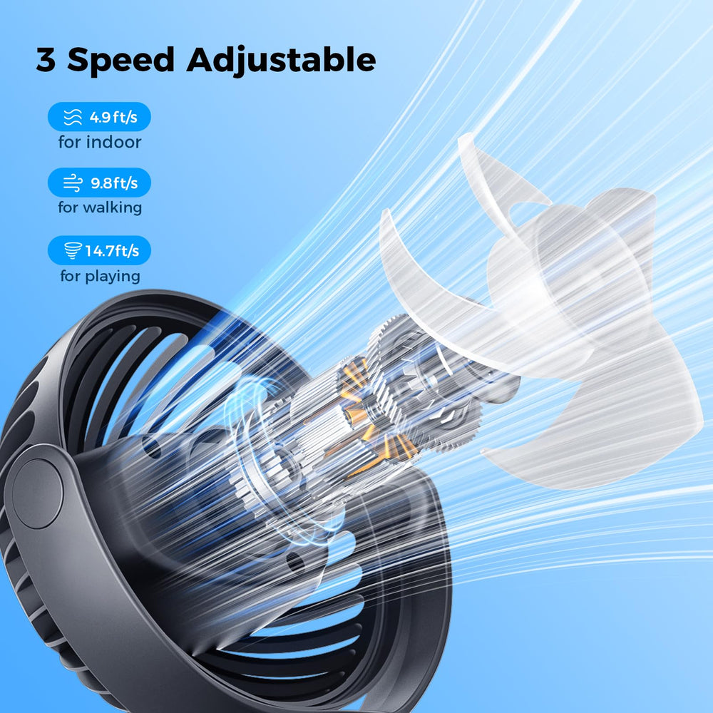 VETIFINAL stroller fan battery-powered for long daily use.