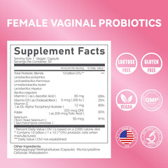 Vevoec Gynable 10B CFU claim image suggesting potent vaginal flora support.