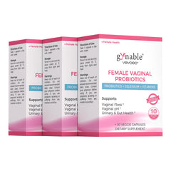 Vevoec Gynable vaginal probiotics bottle with enteric coating for stable delivery