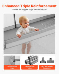 VEVOR Baby Playpen BPA-free fabric for gentle, child-friendly use
