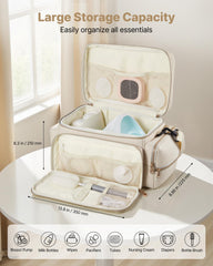 VEVOR bag with large capacity holds pumps, bottles, and accessories for busy days