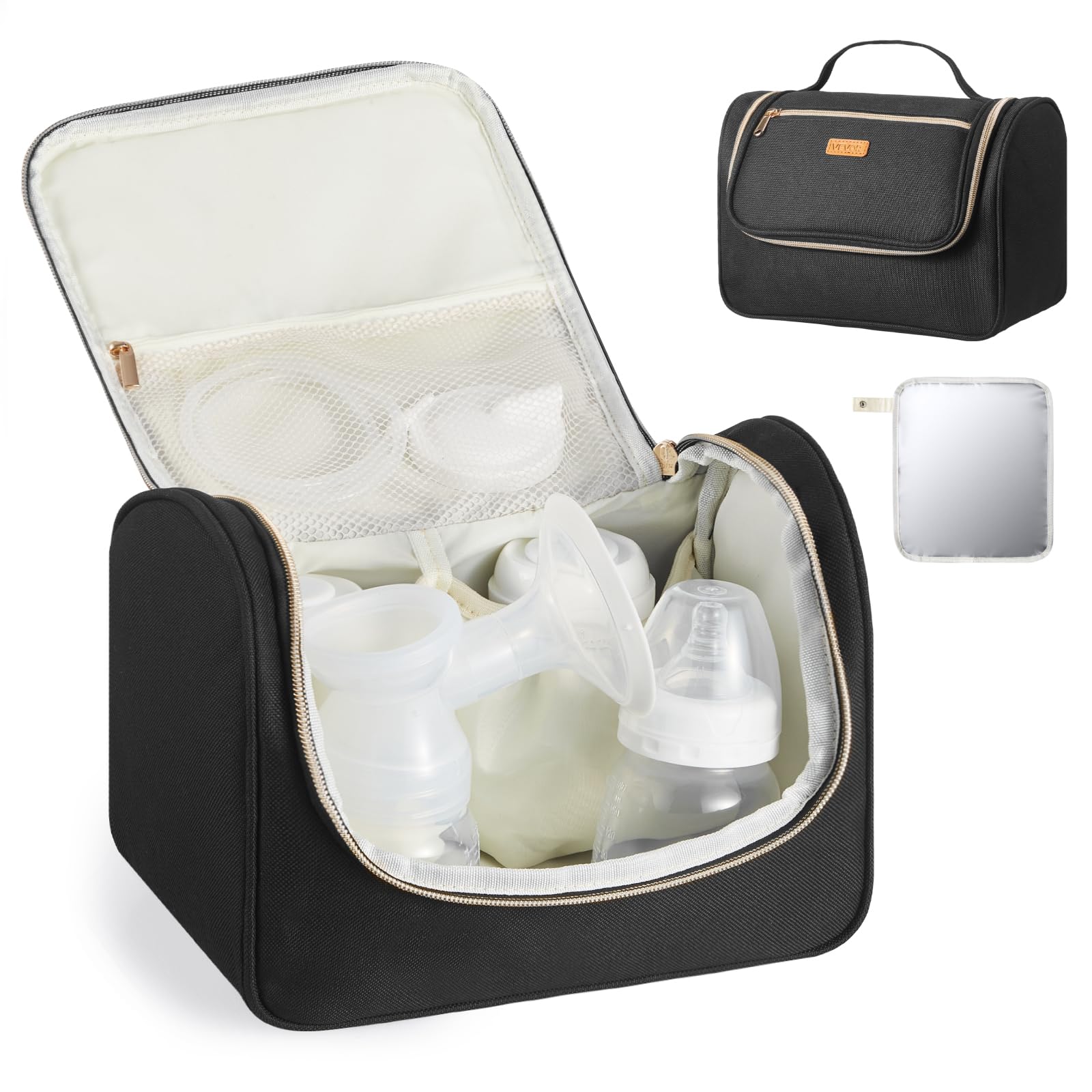 VEVOR wearable breast pump bag in black designed for M5 M6 pumps on the go