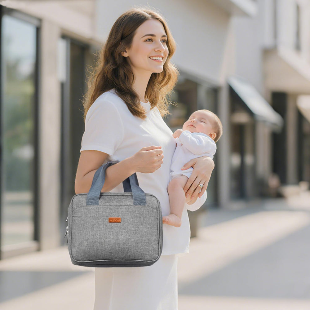 Mesh pockets inside VEVOR bag for wipes and creams