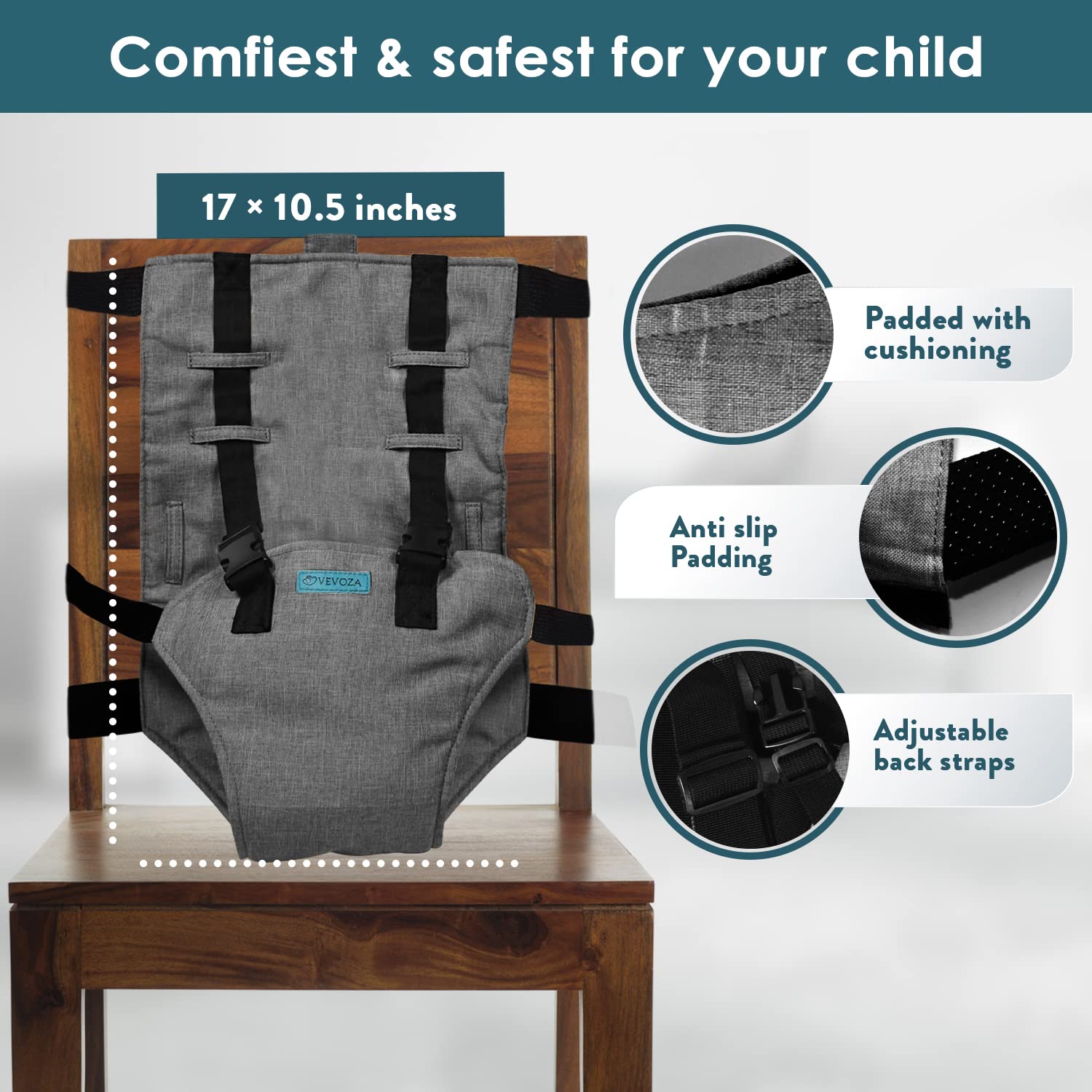 Vevoza baby seat age range 6months to 3years for growing toddlers