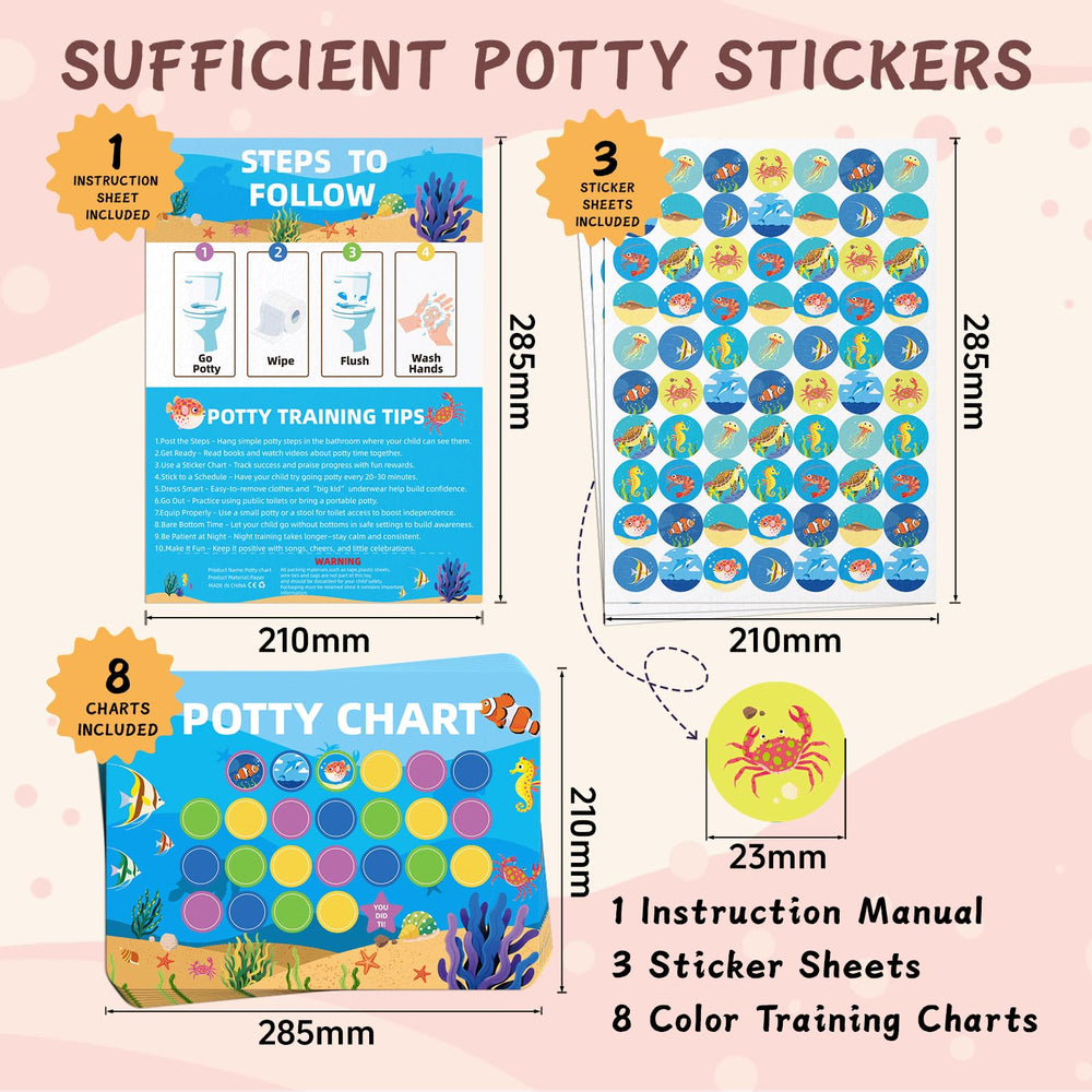 Vexorith Potty Chart rewards with stars to celebrate progress.