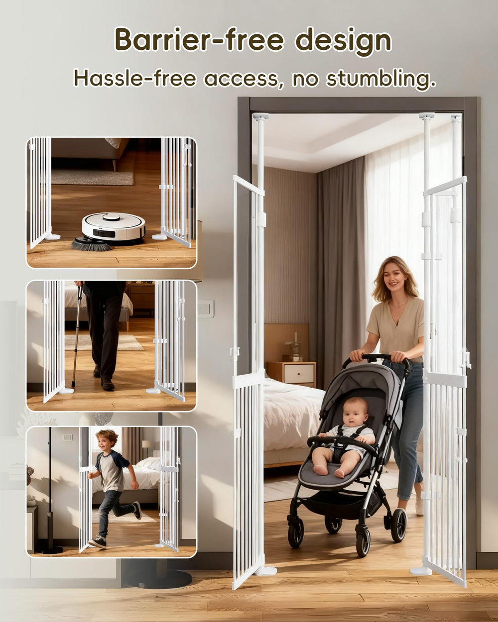 VEYUMILY crystal-clear panel lets you supervise pets without obstruction