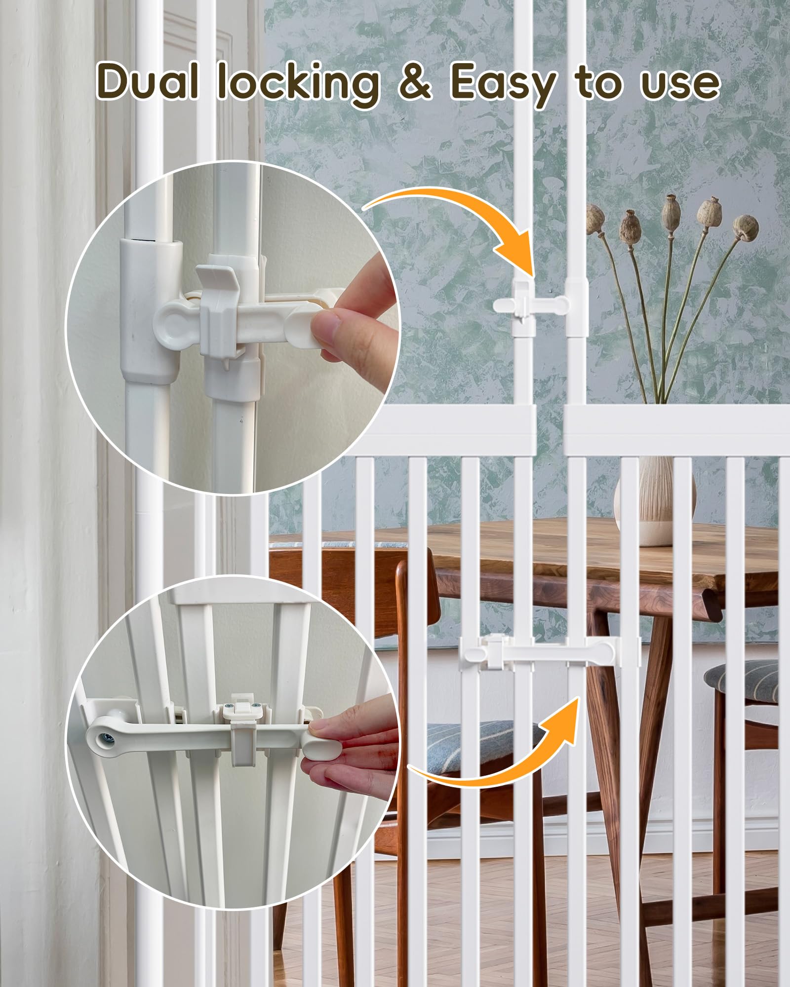 VEYUMILY dual locking system enables one-handed operation for easier access