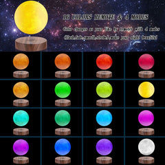 VGAzer Levitating Moon Lamp spinning softly, creating a mesmerizing focal point on your desk.