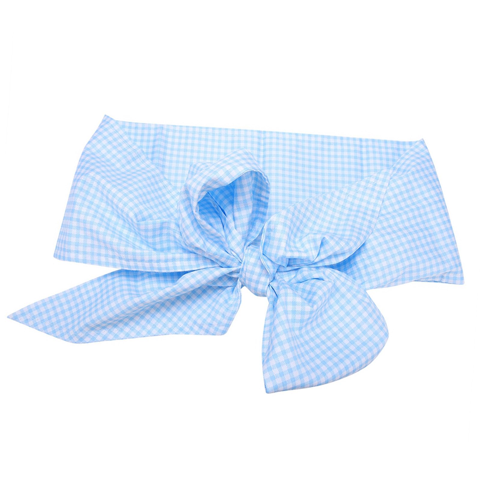 VGEBY newborn swaddle sash plaid and solid pattern for charm.
