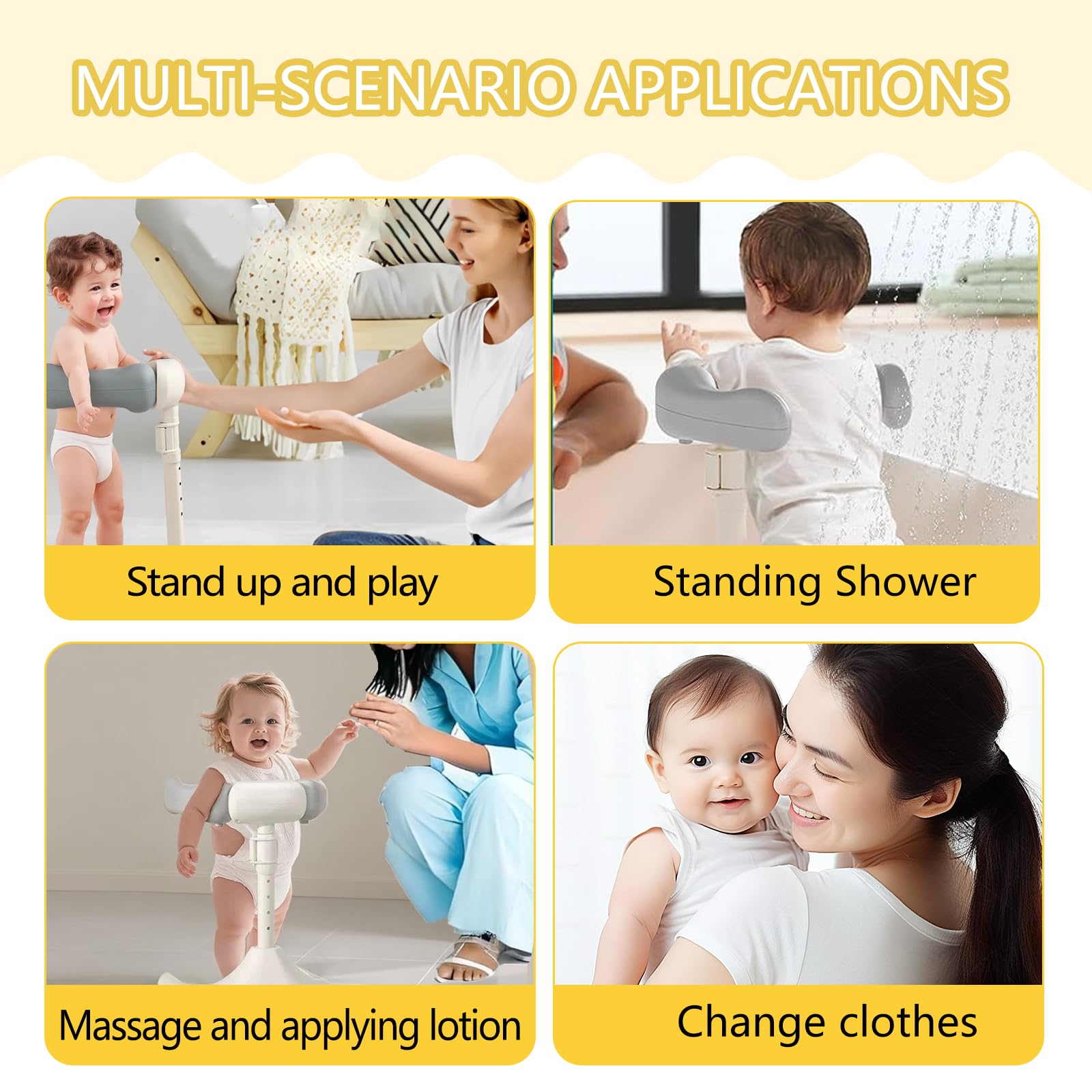 VGIUB Bath Shower Head Holder enables hands-free rinsing during baths