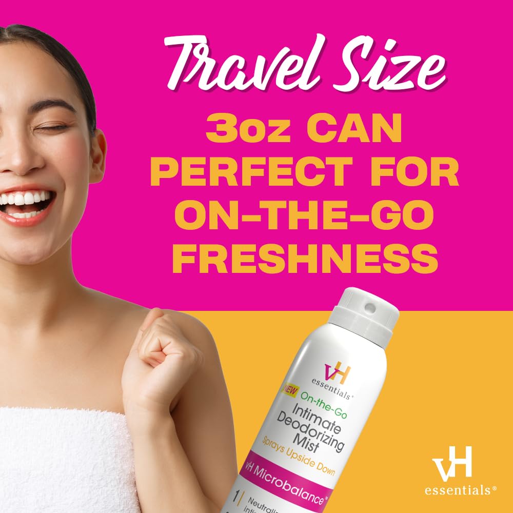 vH essentials Feminine Mist highlighted ingredients and hydrogen peroxide blend