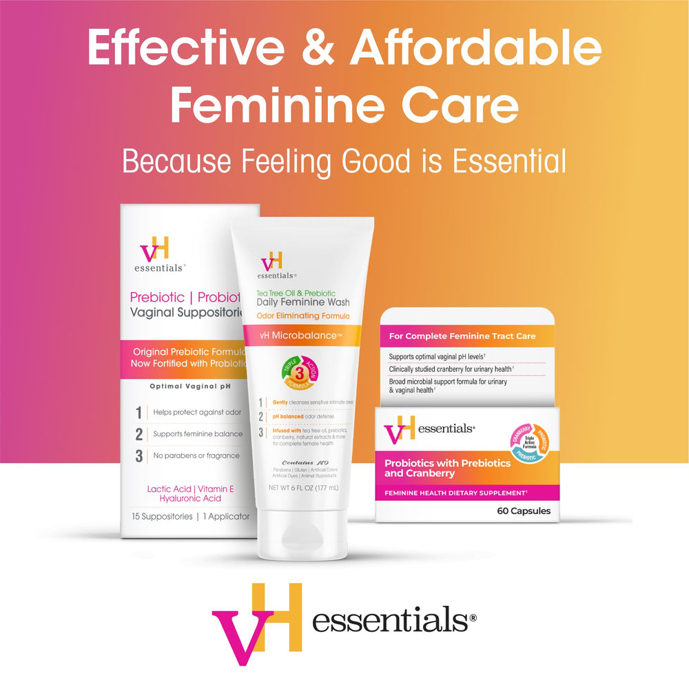 vH essentials botanical extracts close-up natural care benefits.