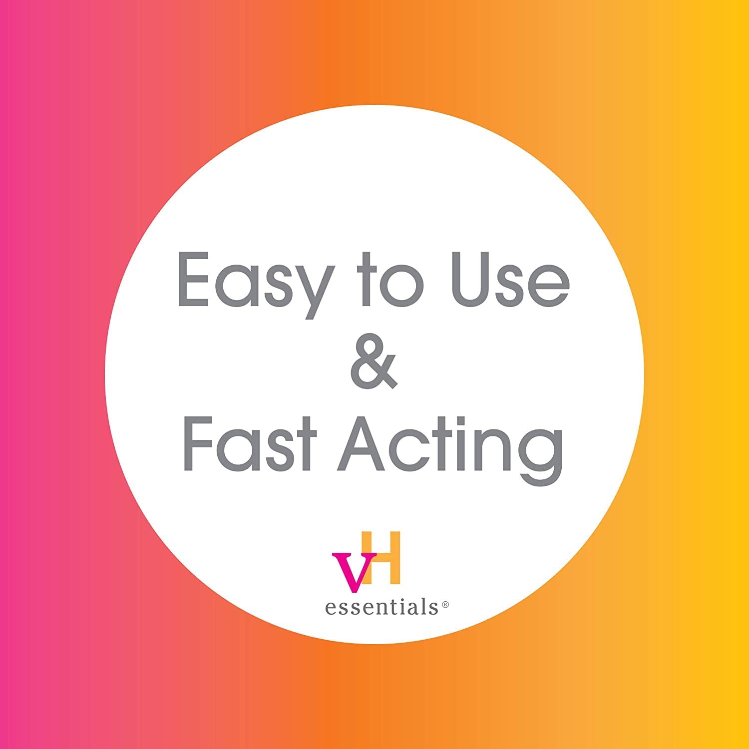 vH essentials pH-balanced care banner communicates pH support benefits.