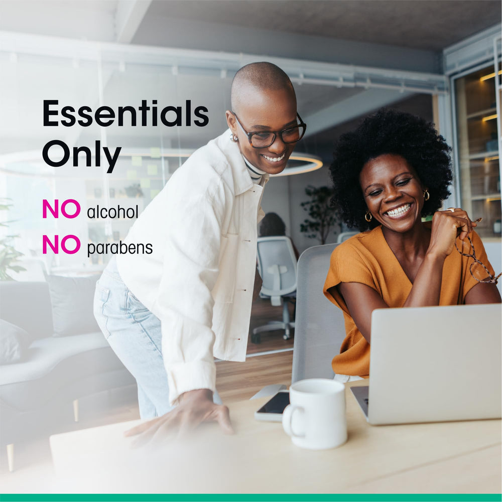 vH essentials vaginal-perianal care wipe close-up protection and balance.