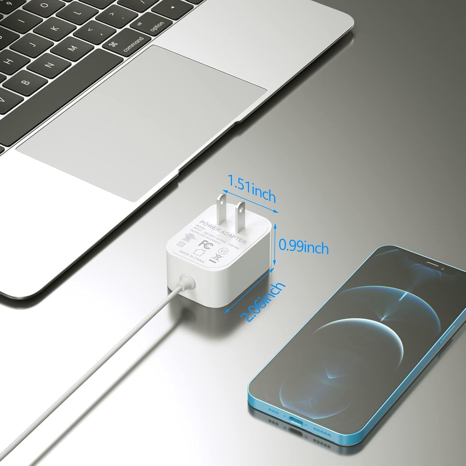 vhbw OEM-compatible 5V cord delivers high-quality replacement