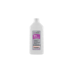 Vi-Jon 91% rubbing alcohol bottle pour for quick surface sanitizing and minor wound care.