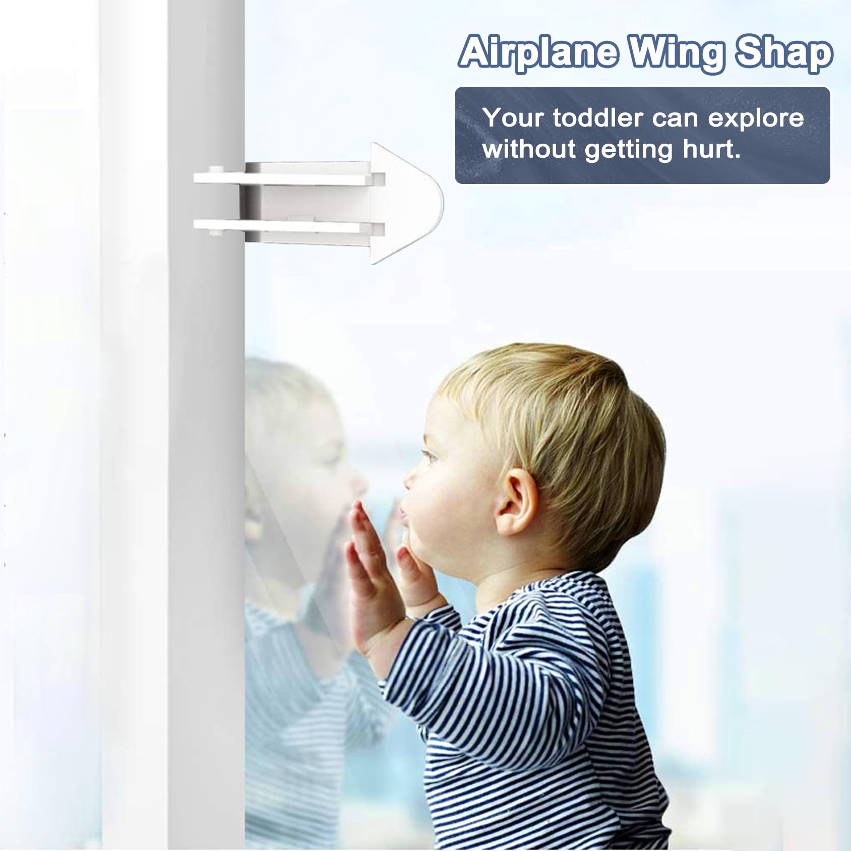 Viaky lock with BPA-free ABS and strong tape adheres securely to glass, wood, or metal.