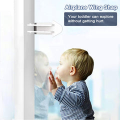 Viaky lock with BPA-free ABS and strong tape adheres securely to glass, wood, or metal.