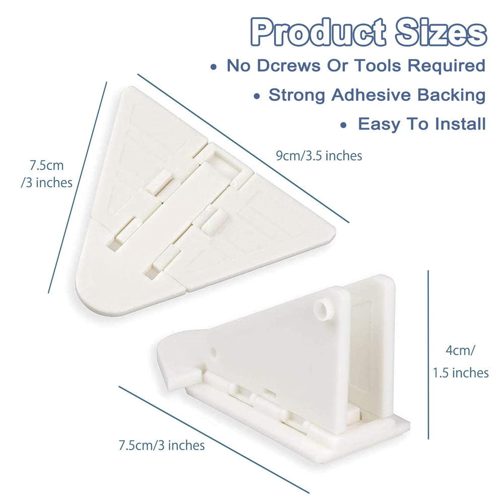 Viaky Peel-and-stick installation on clean, dry surfaces.