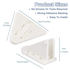 Viaky Peel-and-stick installation on clean, dry surfaces.
